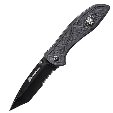 Smith & Wesson 1084310 Tanto Rubberized Aluminum 3.5" Folding Knife