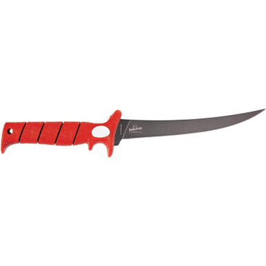Bubba Tapered Flex Fillet Knife 9" SS Blade Polymer Handle Red/White