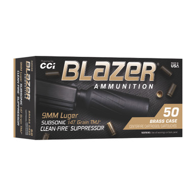 CCI Blazer 9mmLuger 147gr Total Metal Jacket