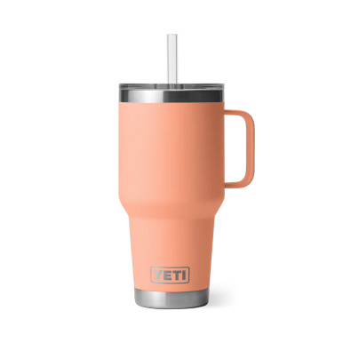 Yeti Rambler 35 oz Straw Mug - Lowcountry Peach