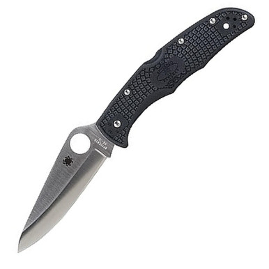 Spyderco C10PBK Endura 4 Lightweight Folding Knife Stainless Steel Blade