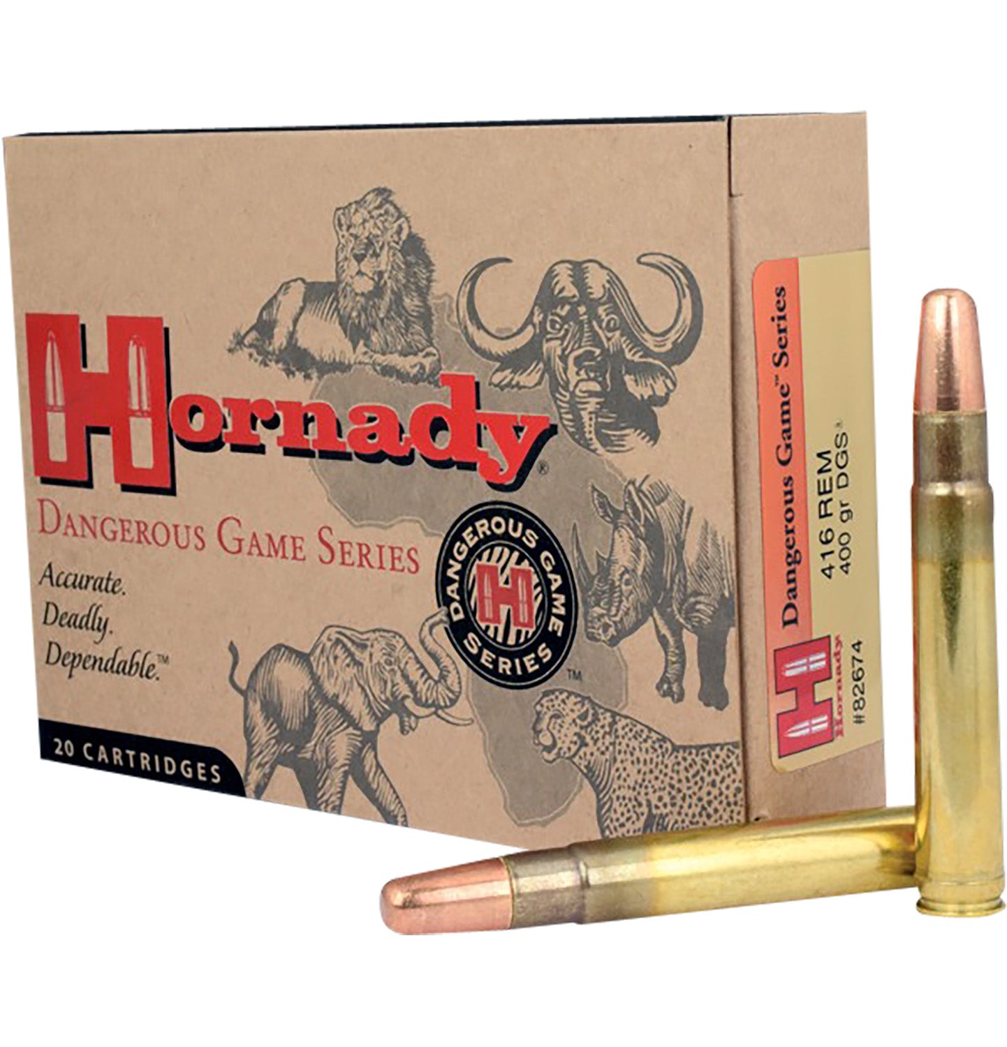 Hornady .416 Rem Mag Dangerous Game 400gr DGS Ammo 2400 FPS