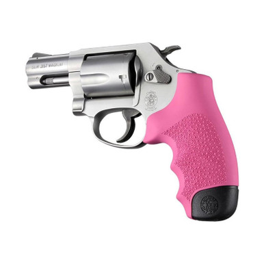 Hogue Monogrip Grips S&W J-Frame Round Butt Rubber Pink