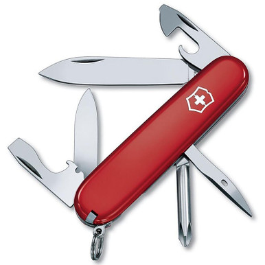 Victorinox Swiss Army Tinker Knife 10 Function SS Blade Polymer Handle Red