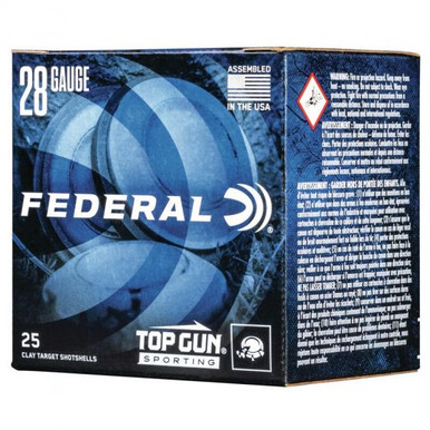 Federal Top Gun Sporting 28 Gauge 2.75" 3/4 oz #7.5 Shot - 25 Rounds