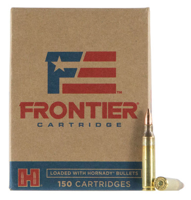 Hornady Frontier 55 gr Full Metal Jacket 5.56 Ammo, 150/box
