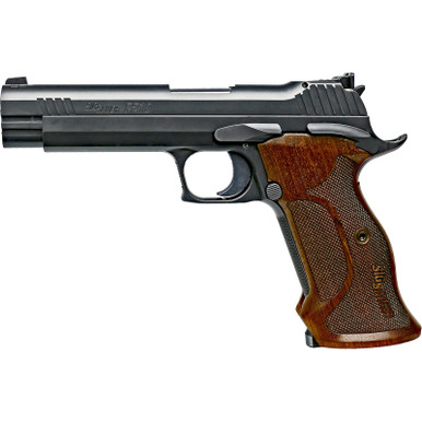 Sig Sauer P210 Target Pistol 9mm Luger 5" Barrel Adjustable Sights 8-Round Nitron Walnut, 210A-9-TGT