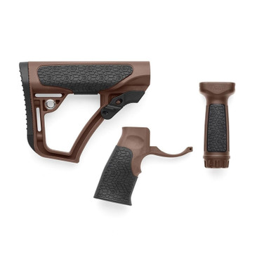 Daniel Defense Collapsible Stock, Pistol Grip, Vertical Foregrip Combo