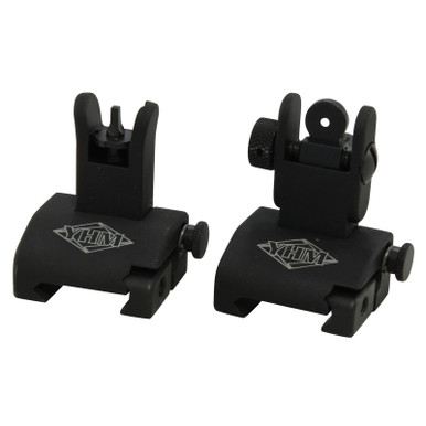 Yankee QDS Flip-Up Front and Rear Sight Set Standard AR-15 Flat-Top Matte
