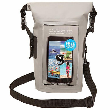 Waterproof Phone Tote - Grey