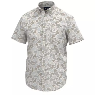 Local Boy Men's Lowcountry Button Up Shirt - Saltwater Camo