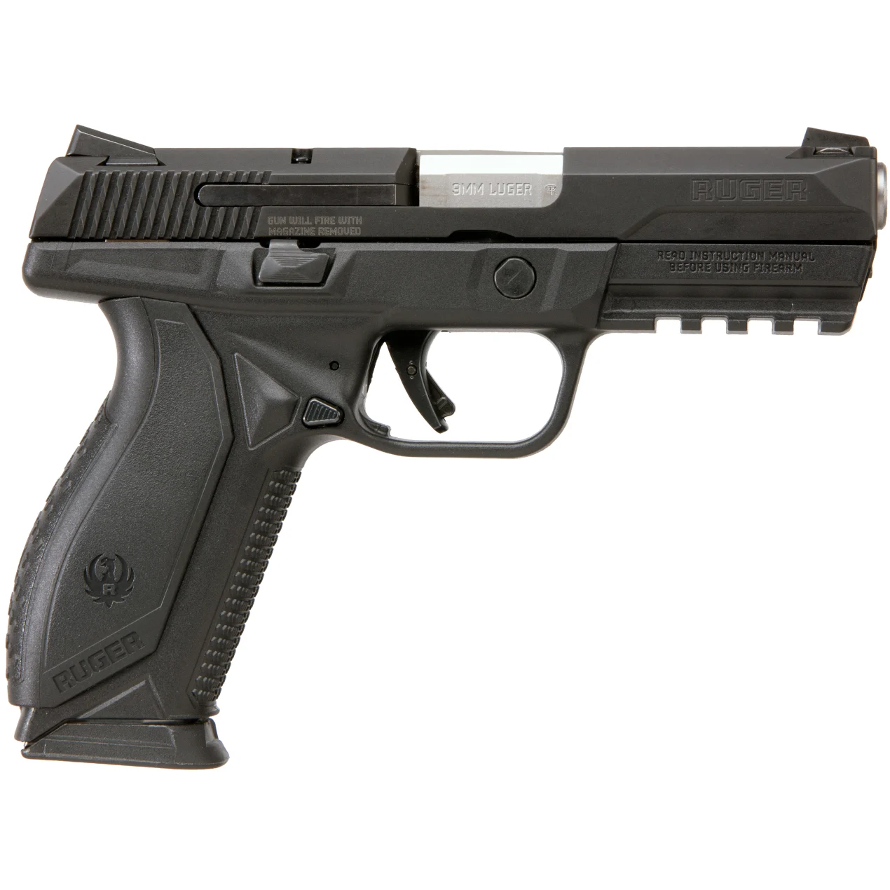Ruger, American, Striker Fired, Semi-automatic, Polymer Frame Pistol, Full Size, 9MM, 4.2″ Barrel