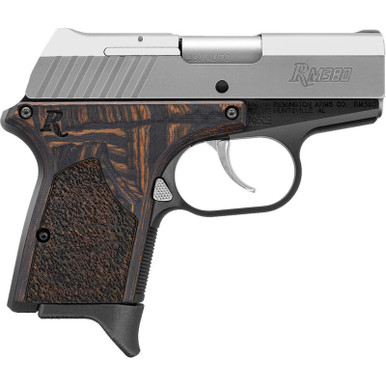 Remington RM380 Executive .380 ACP Semi Auto Pistol 2.9" Barrel 6 Rounds Wood Laminate Grip Panels Black Frame with Stainless Slide