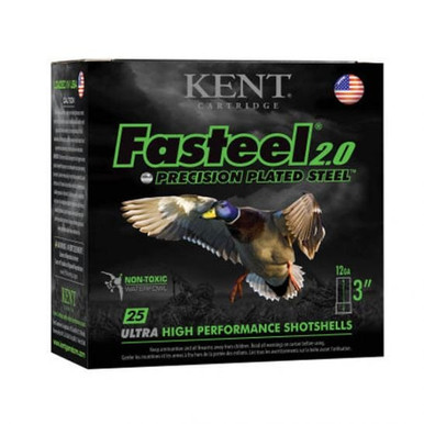 Kent Cartridge Fasteel 2.0 12 Gauge 3" #4 Shot 25 Rounds
