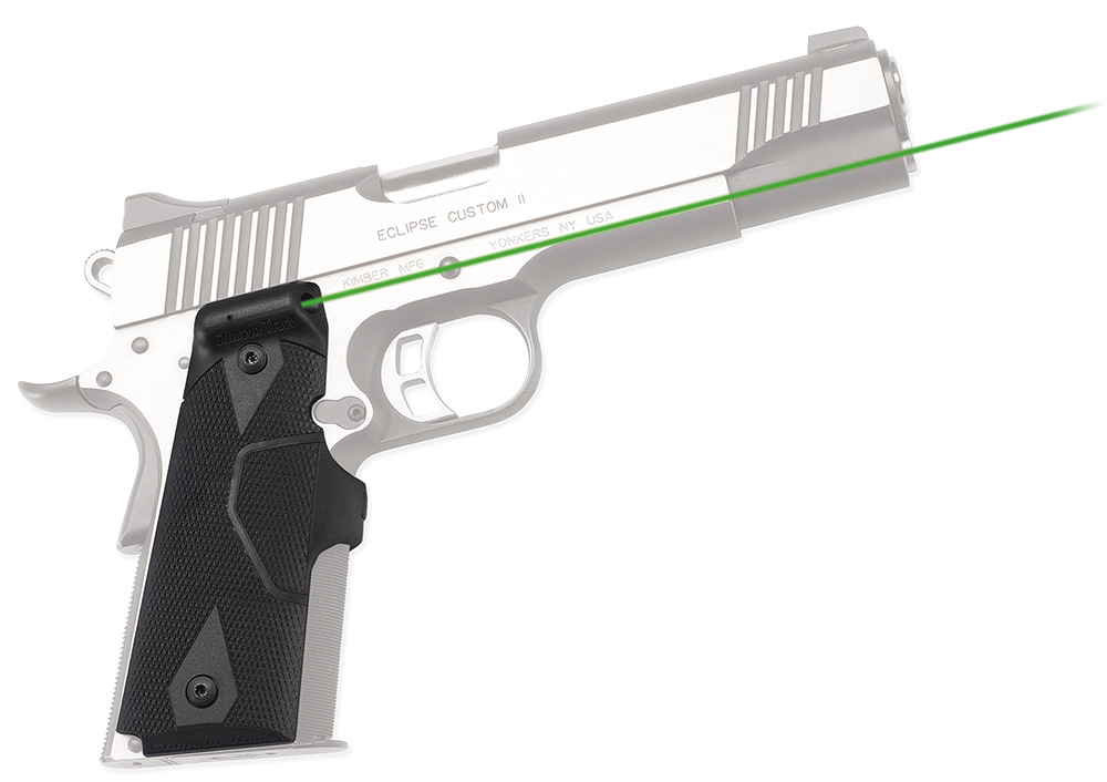 Crimson Trace LG-401G Front Activation Green Laser Grip for 1911 (LG401G)