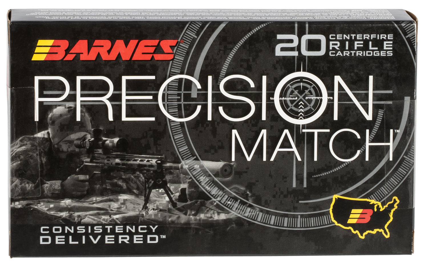 Barnes .300 Winchester Mag Precision Match 220gr OTM BT Ammo 2775 FPS