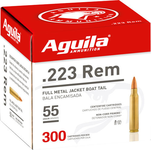 Aguila .223 Remington Target & Range 55gr FMJ BT Ammo 3215 FPS
