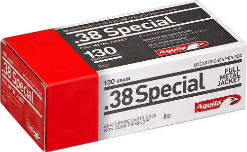 Aguila .38 Special Target & Range 130gr FMJ Ammo 950 FPS