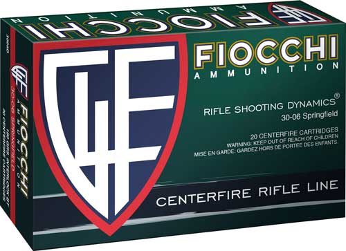 Fiocchi 3006C Field Dynamics Pointed Soft Point 165 Grain .30-06 Springfield 2800 fps