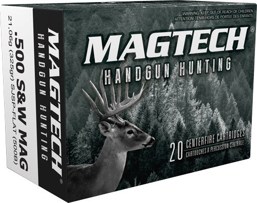 Magtech .500 S&W Mag 325gr SJSP Flat Ammo 1745 FPS