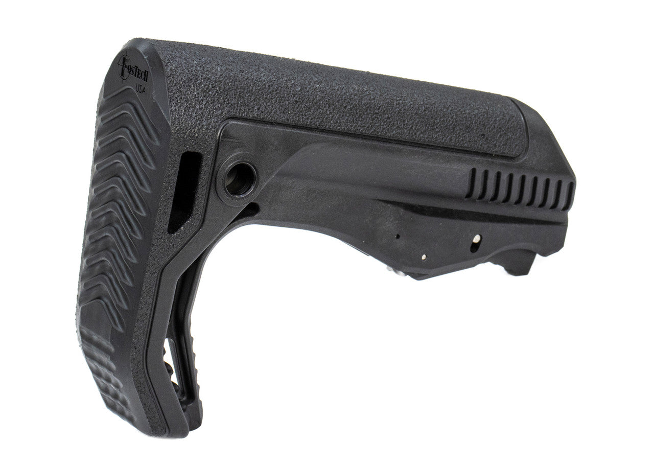 FOSTECH TOMAHAWK STOCK, 6 POSITION COLLAPSABLE AR-15 STOCK (BLACK)