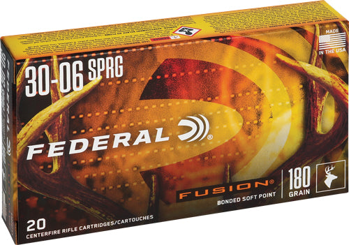 Federal .30-06 Springfield 180gr Fusion SP Ammo 2700 FPS