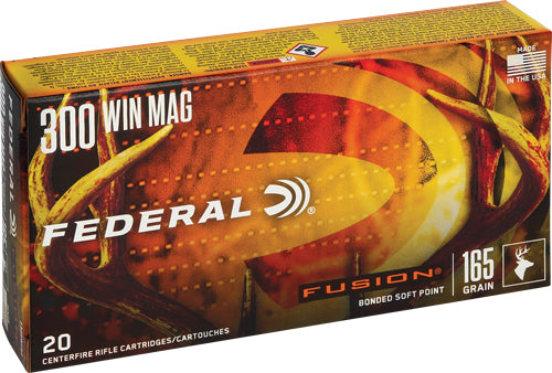 Federal .300 Winchester Mag 165gr Fusion SP Ammo 3080 FPS