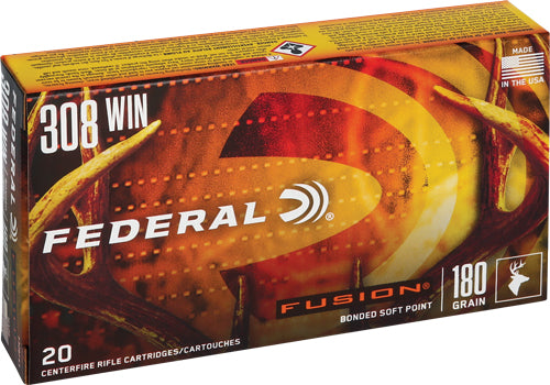 Federal .308 Winchester 180gr Fusion SP Ammo 2600 FPS