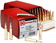 Hornady .223 Remington Custom 55gr Spire Point Ammo 3240 FPS