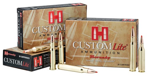 Hornady 7mm-08 Remington Custom Lite 120gr SST Ammo 2675 FPS