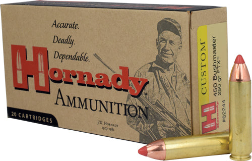 Hornady .450 Bushmaster Custom 250gr FTX Ammo 2200 FPS