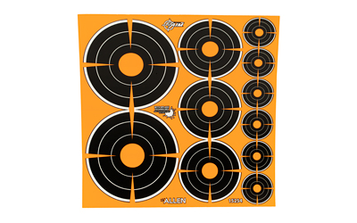 Allen Company, EZ AIM Adhesive, Bullseye, Variety Pack, (72)1″, (36)2″, (24)3″