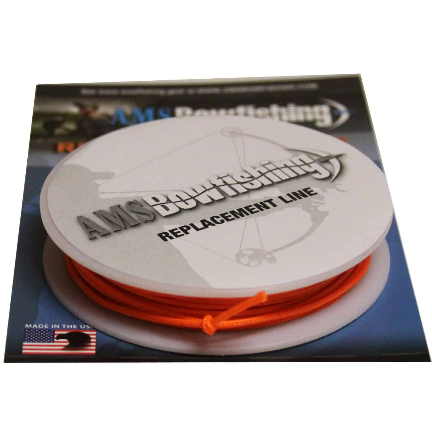 AMS Bowfishing Braided Dacron Replacement Line 200# 25 Yards Orange L20-25-ORG