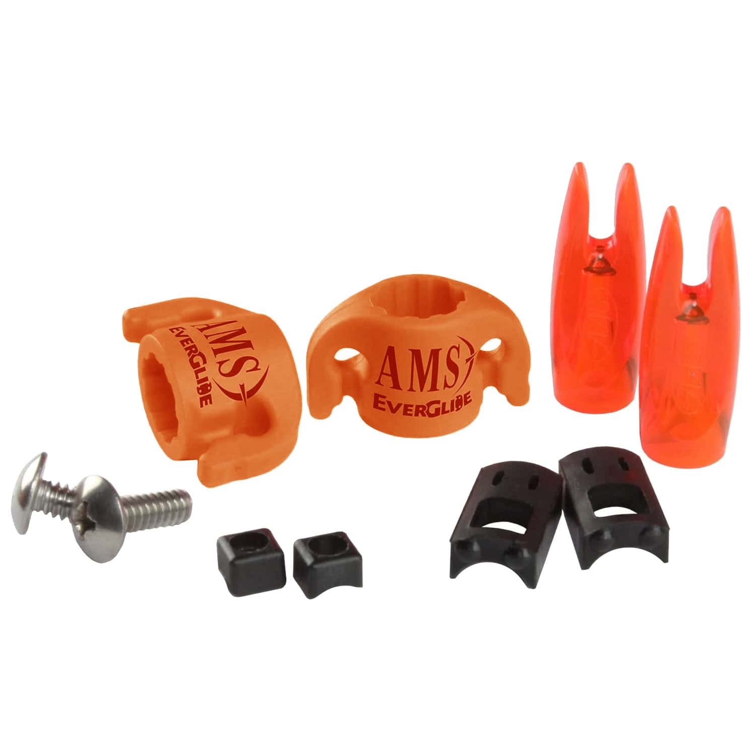 AMS Bowfishing EverGlide Safety Slide 5-Pack for 5/16″ Arrows (Includes Nocks) 5pk Orange M140-5-ORG
