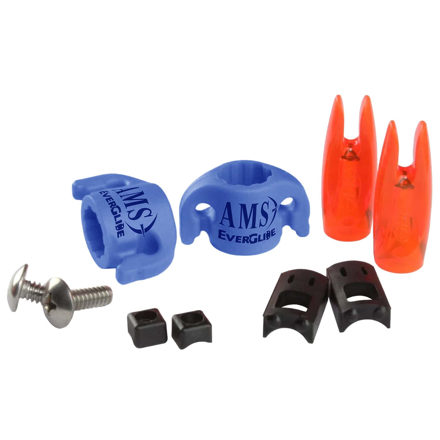 AMS Bowfishing EverGlide Safety Slide 2-Pack for 5/16″ Arrows (Includes Nocks) 2pk Blue M140-2-RYL