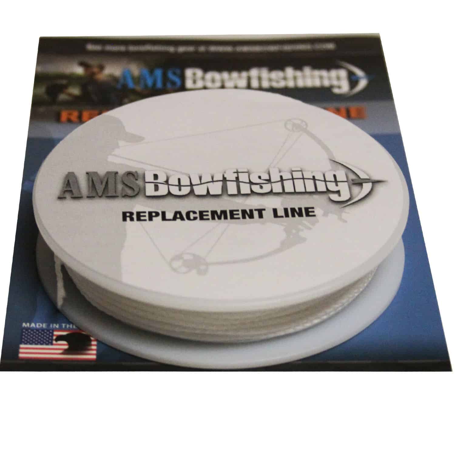 AMS Bowfishing Braided Dacron Replacement Line 350# 35 Yards White L21-35