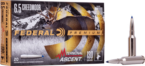 Federal 6.5mm Creedmoor 130gr Terminal Ascent Ammo 2800 FPS
