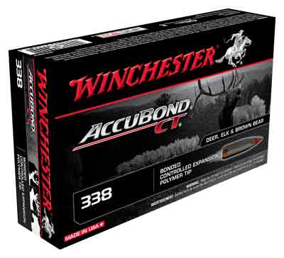 Winchester .338 Lapua Magnum Expedition Big Game 300gr AccuBond CT Ammo 2650 FPS
