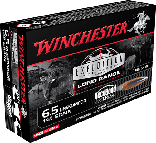 Winchester 6.5mm Creedmoor Expedition Big Game 142gr AccuBond Long-Range Ammo 2700 FPS