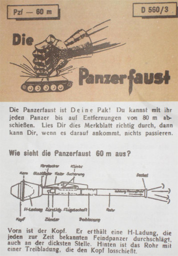 WWII German Panzerfaust Instructions