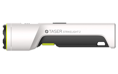 TASER, Strikelight 2 Kit, Stun Gun, White, Includes Wrist Strap and Charging Cable