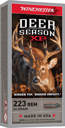 Winchester .223 Remington Deer Season XP 64gr Extreme Point Ammo 3020 FPS