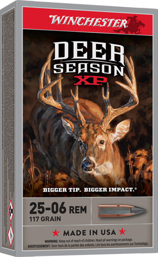 Winchester .25-06 Remington Deer Season 117gr XP Ammo 3100 FPS