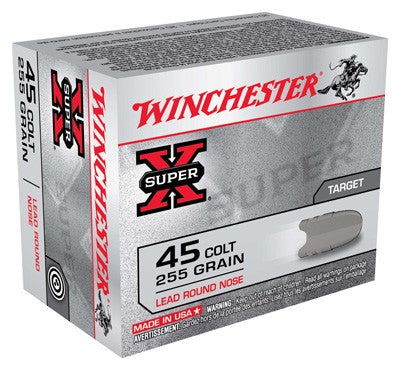 Winchester .45 Long Colt Super-X 255gr LRN Ammo 860 FPS
