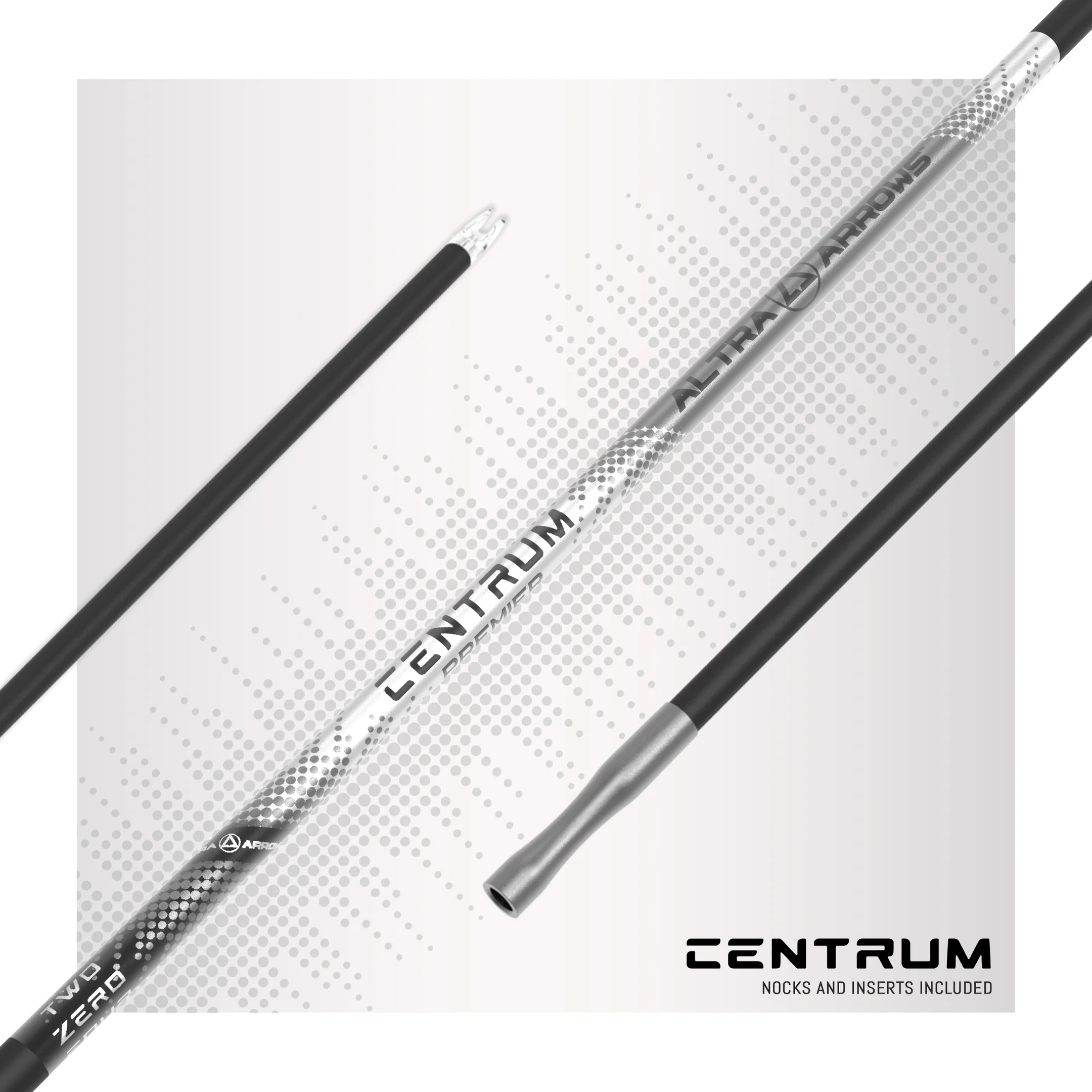 Altra Arrows Centrum Premier 204 Bare Shafts 12 Pack 350 Spine AA-204P350B