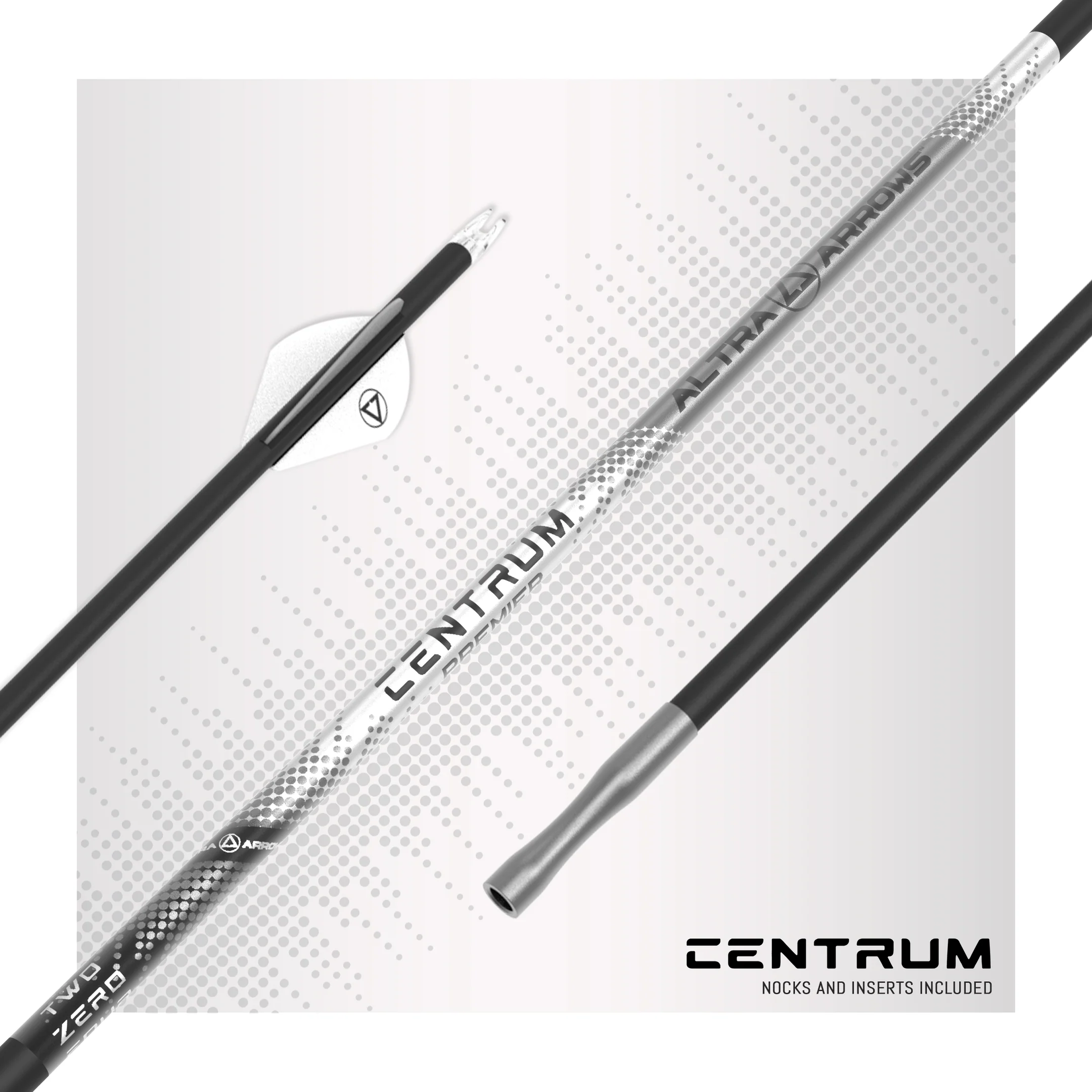 Altra Arrows Centrum Premier 204 Fletched 6 Pack 250 Spine AA-204P250A