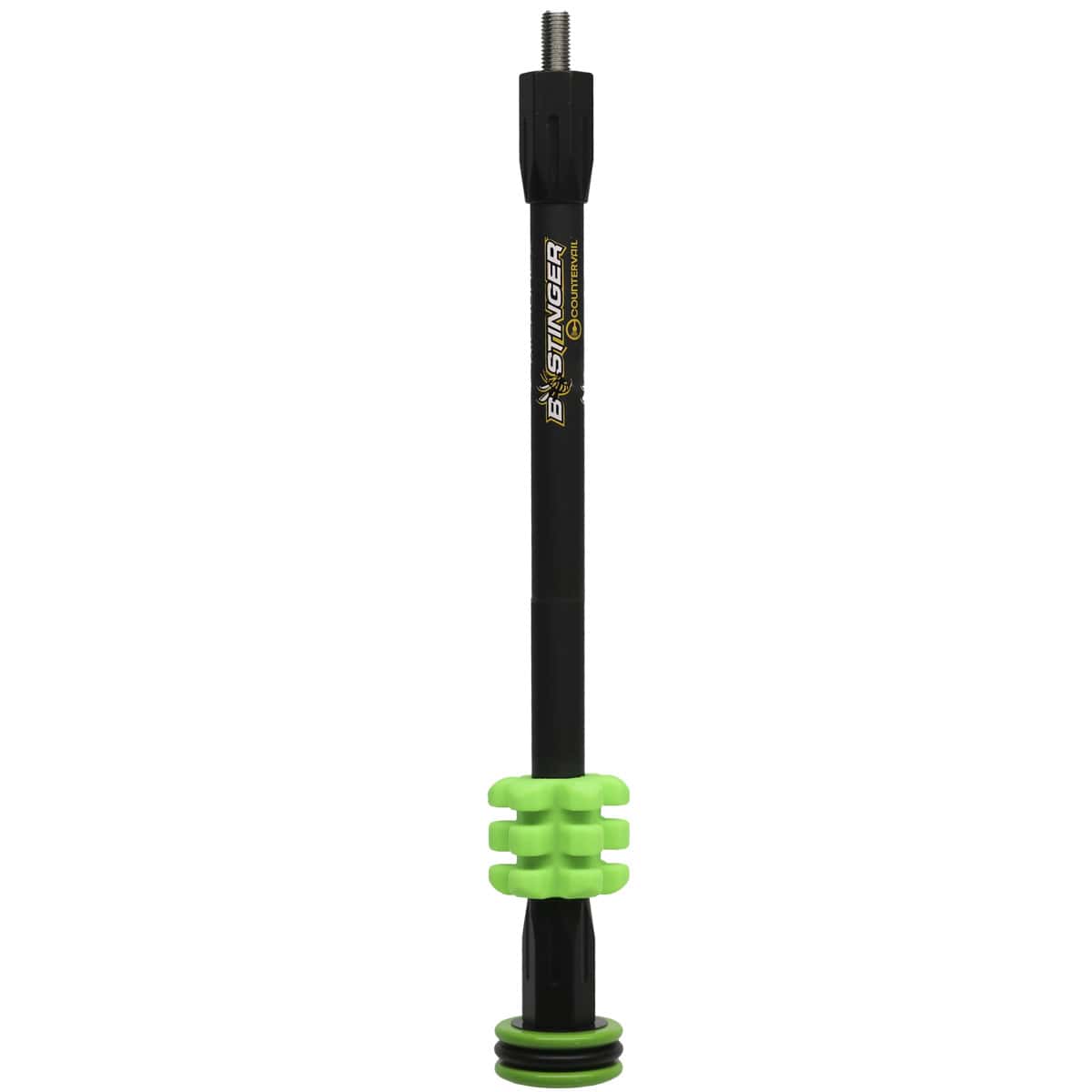 Bee Stinger Stabilizer MicroHex Hunter 10″ w/ Vibration Dampener Green MHX10GR