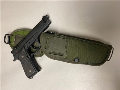 US GI M12 O.D. NYLON HOLSTER FOR BERETTA 92 / COLT 1911PISTOL.