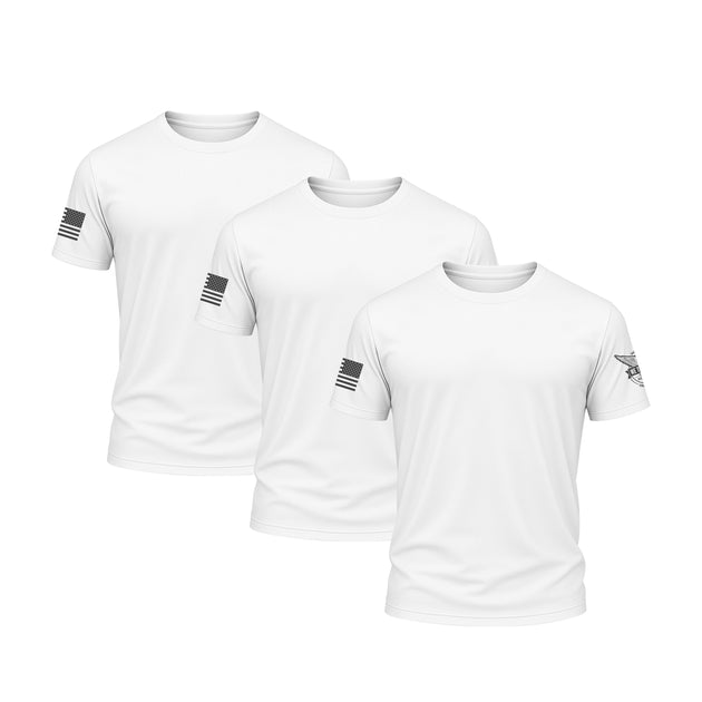 White Performance Shirt Bundle (3 Pack)
