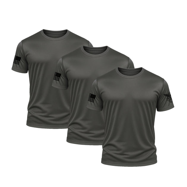 Charcoal Performance Shirt Bundle (3 Pack)